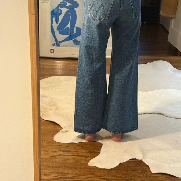 MOTHER Light Blue Flare Jeans - Picture 7 of 11